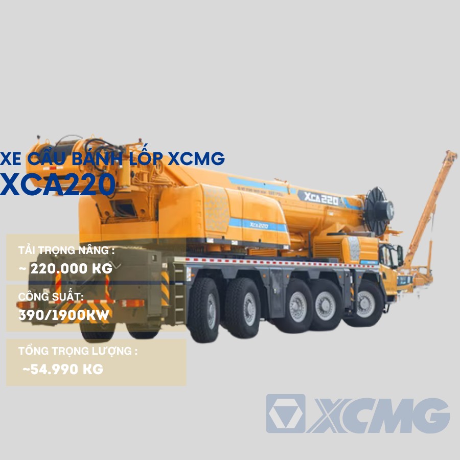 xe cau banh lop 220tan xca220 1